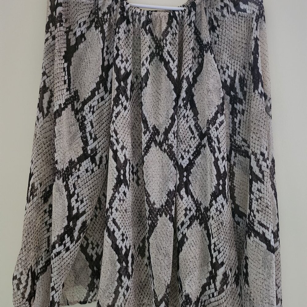 Shear Print Blouse
